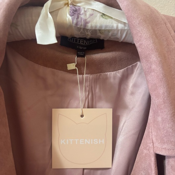 Kittenish Blush Faux Suede Like Jacket-NWT - Picture 5 of 11